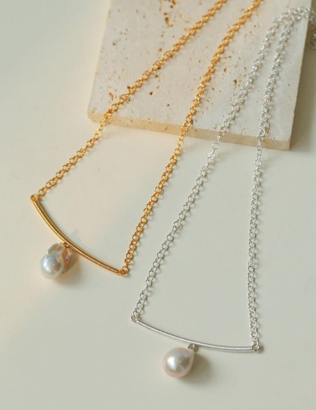 Unique Design Baroque Pendant Necklace - Gembea Jewelry