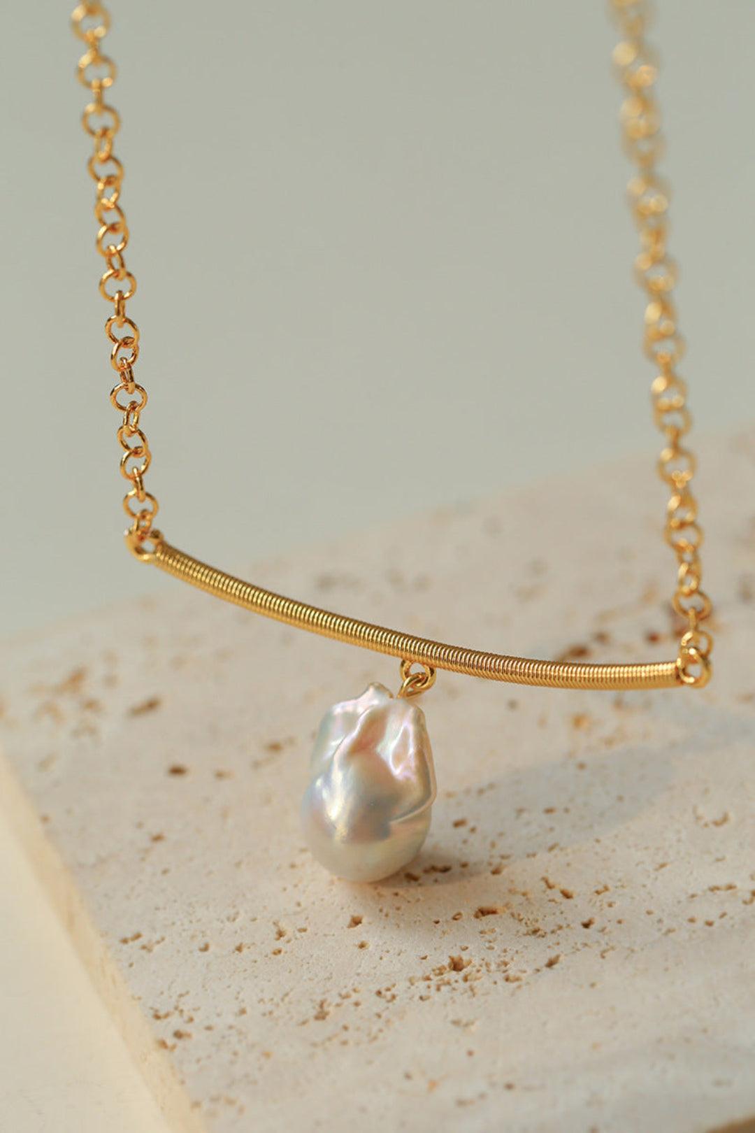 Unique Design Baroque Pendant Necklace - Gembea Jewelry