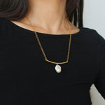 Unique Design Baroque Pendant Necklace - Gembea Jewelry