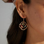 Vacation Dopamine Colored Stone Earrings - Gembea Jewelry