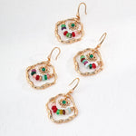 Vacation Dopamine Colored Stone Earrings - Gembea Jewelry