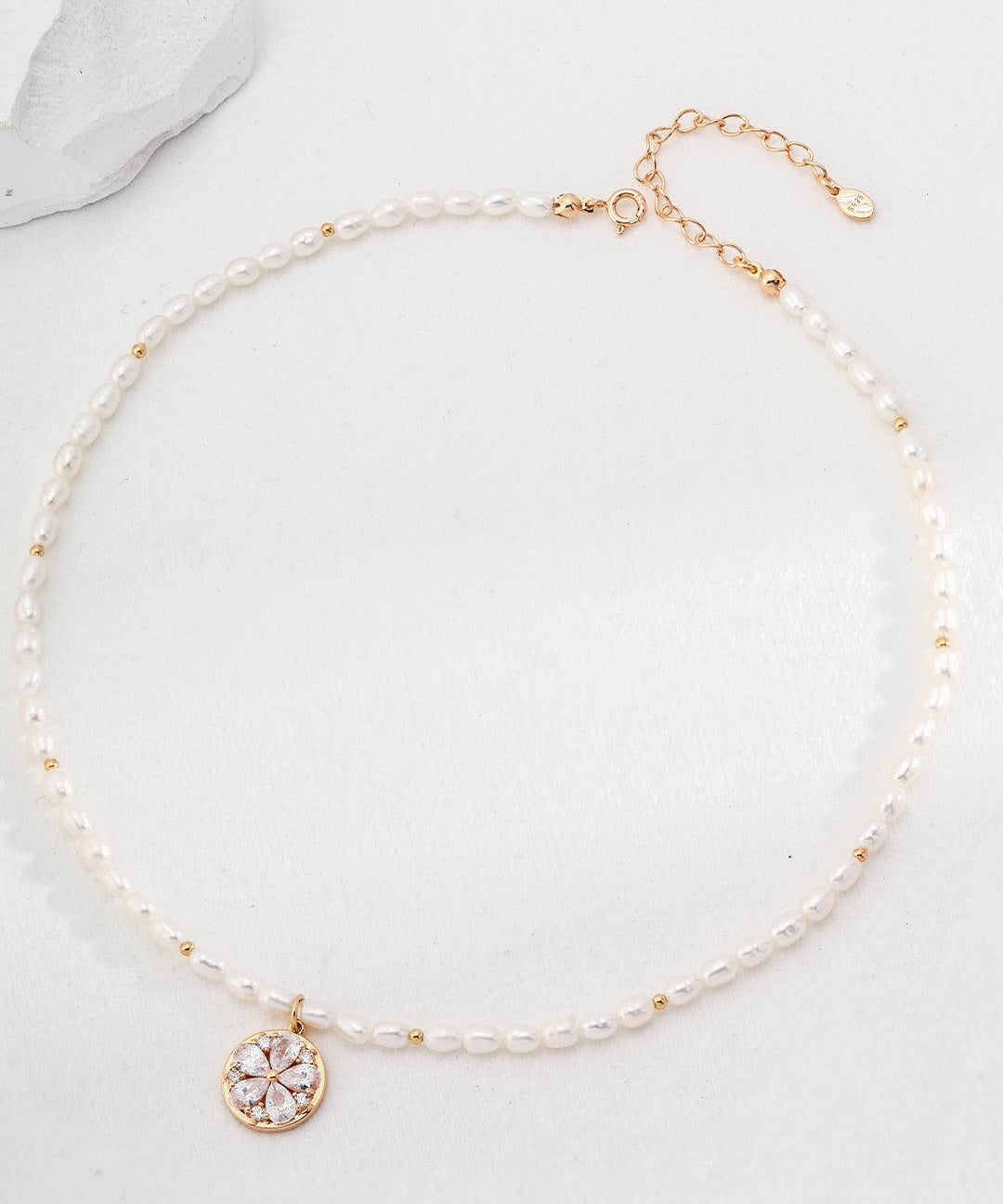 Vacation Style Zircon Pendant Pearls Necklaces - Gembea Jewelry