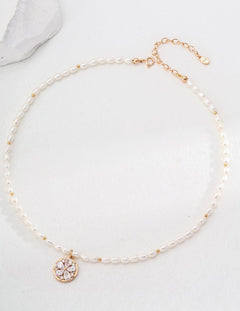 Vacation Style Zircon Pendant Pearls Necklaces - Gembea Jewelry