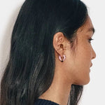 Valentine's Day Pink Woven Heart Earrings gembea jewelry
