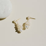 Venice Freshwater Pearl Drop Earrings-gembea jewelry