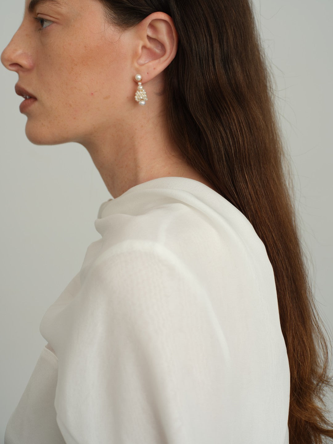 Venice Freshwater Pearl Drop Earrings-gembea jewelry