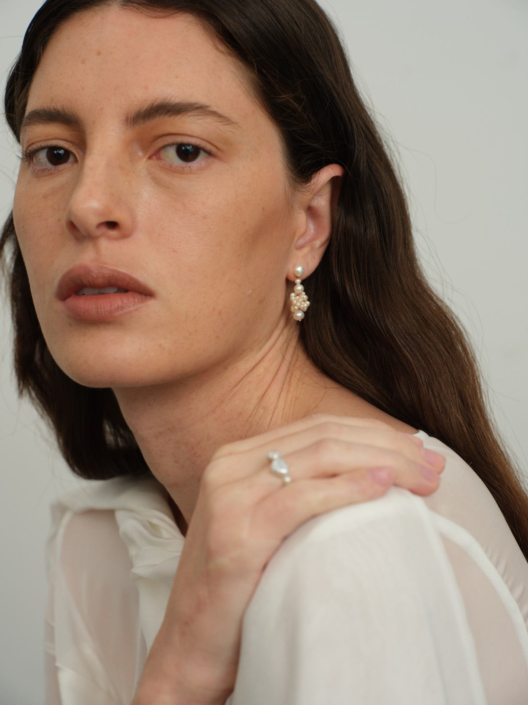 Venice Freshwater Pearl Drop Earrings-gembea jewelry