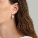 Venice Freshwater Pearl Drop Earrings-gembea jewelry