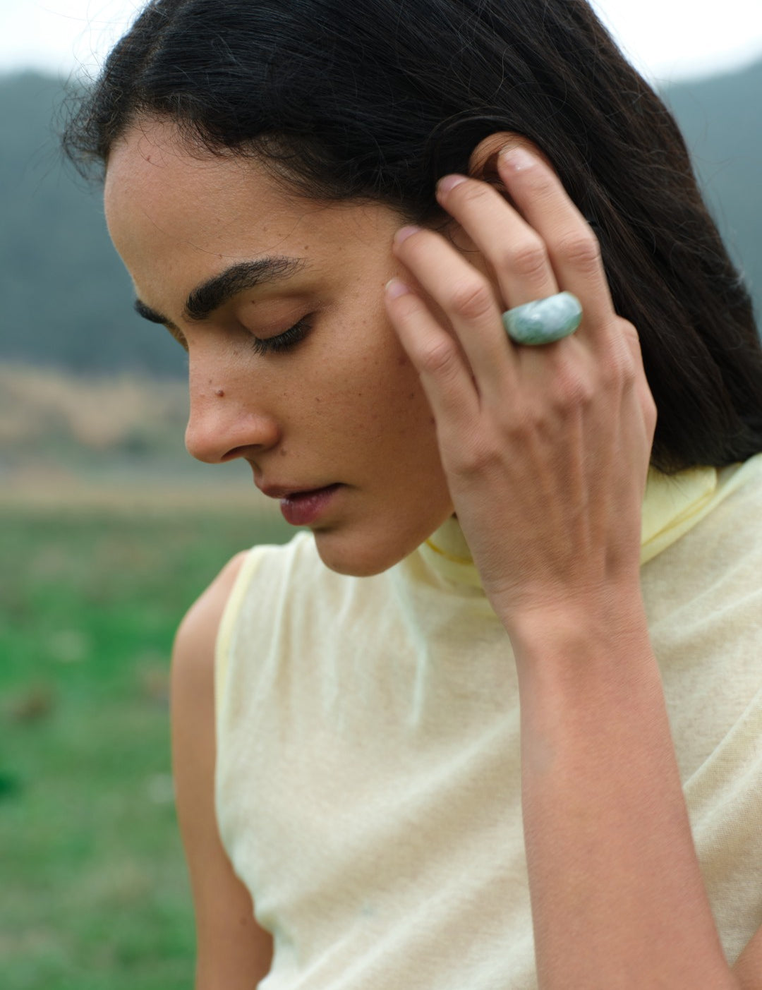 Verdant Core New Jade Ring gembea jewelry