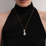 Verona Baroque Pearl Pendant Necklace gembea jewelry
