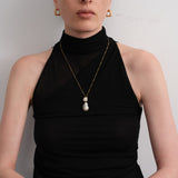 Verona Baroque Pearl Pendant Necklace gembea jewelry