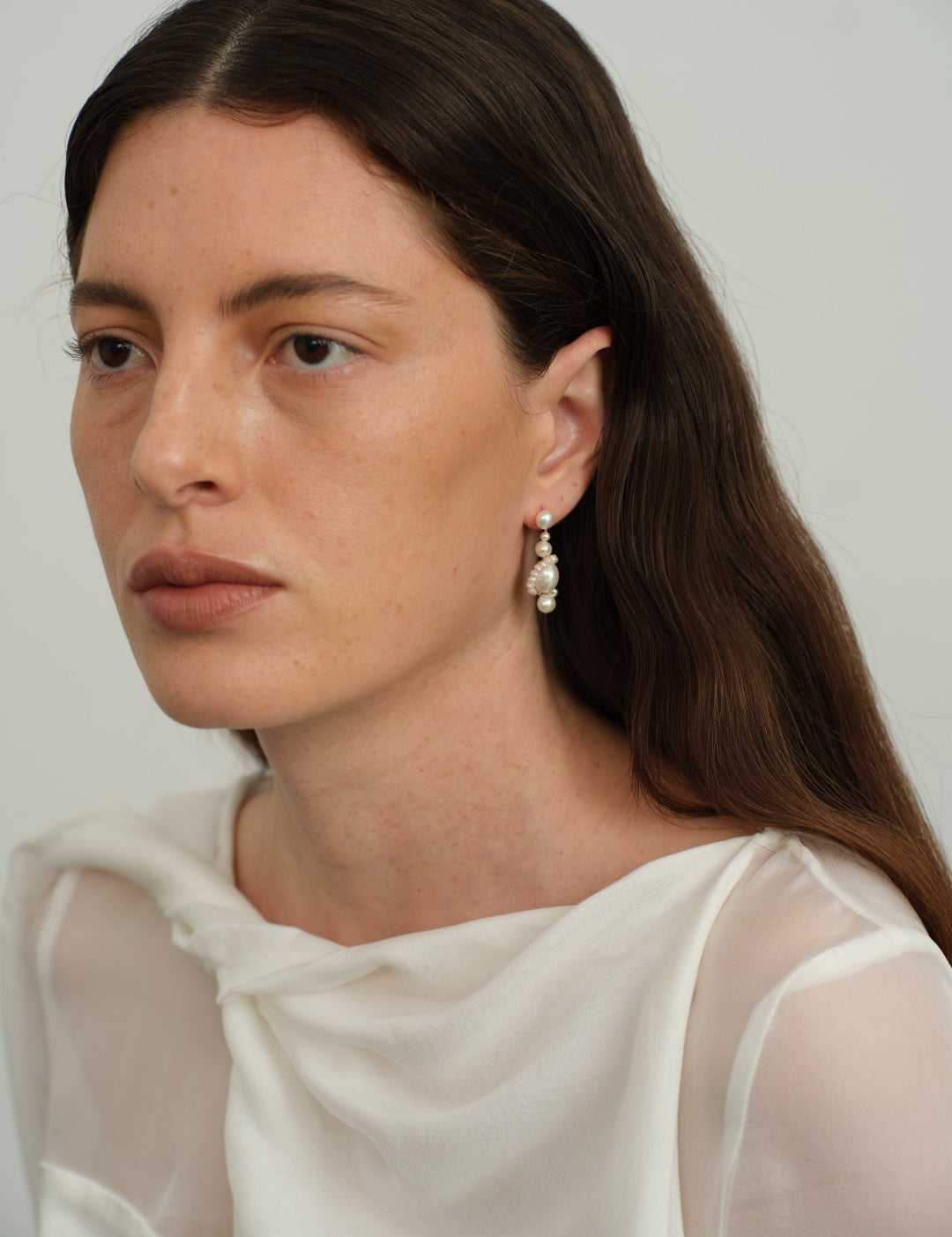 Verona Freshwater Pearl Drop Earrings gembea jewelry