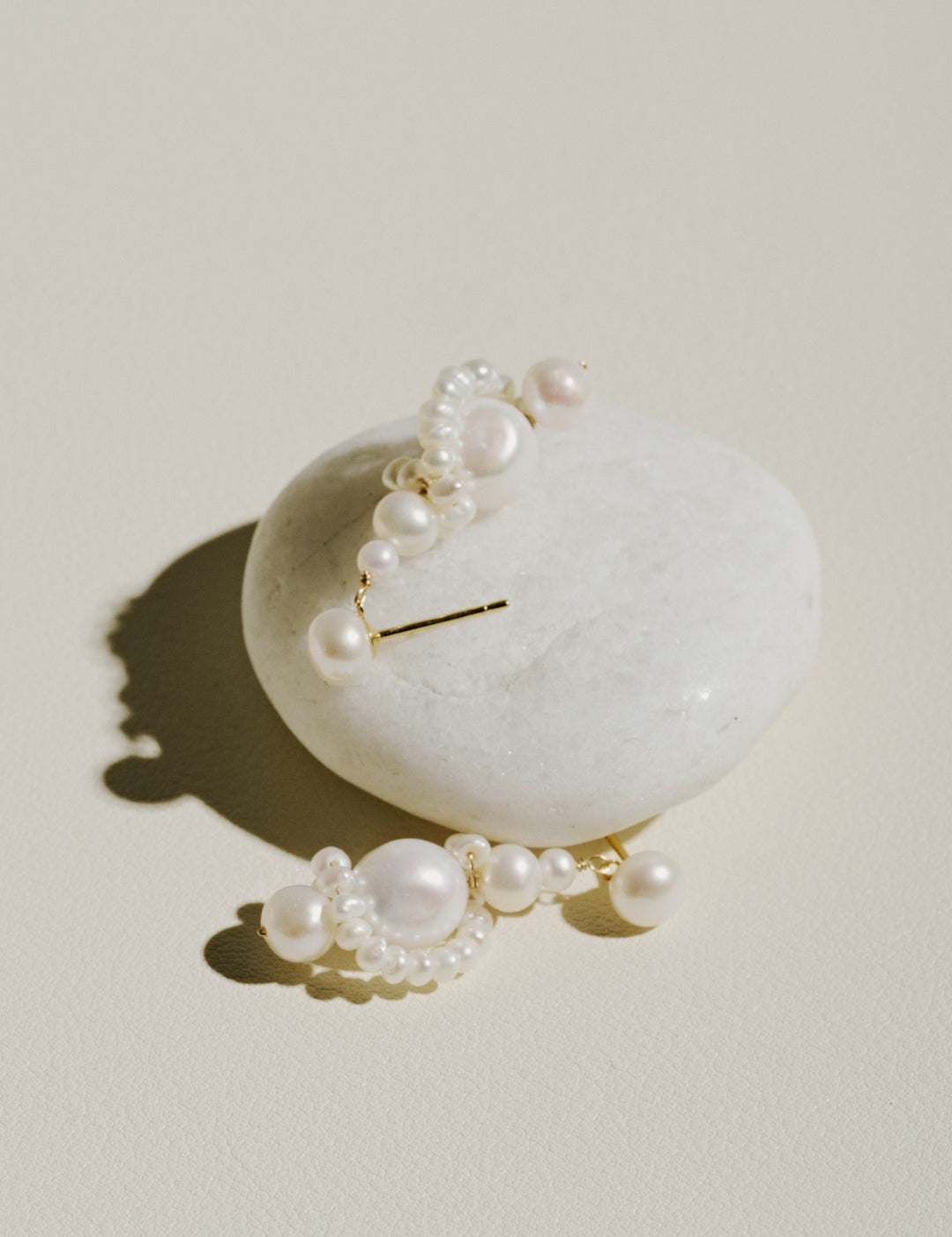 Verona Freshwater Pearl Drop Earrings gembea jewelry