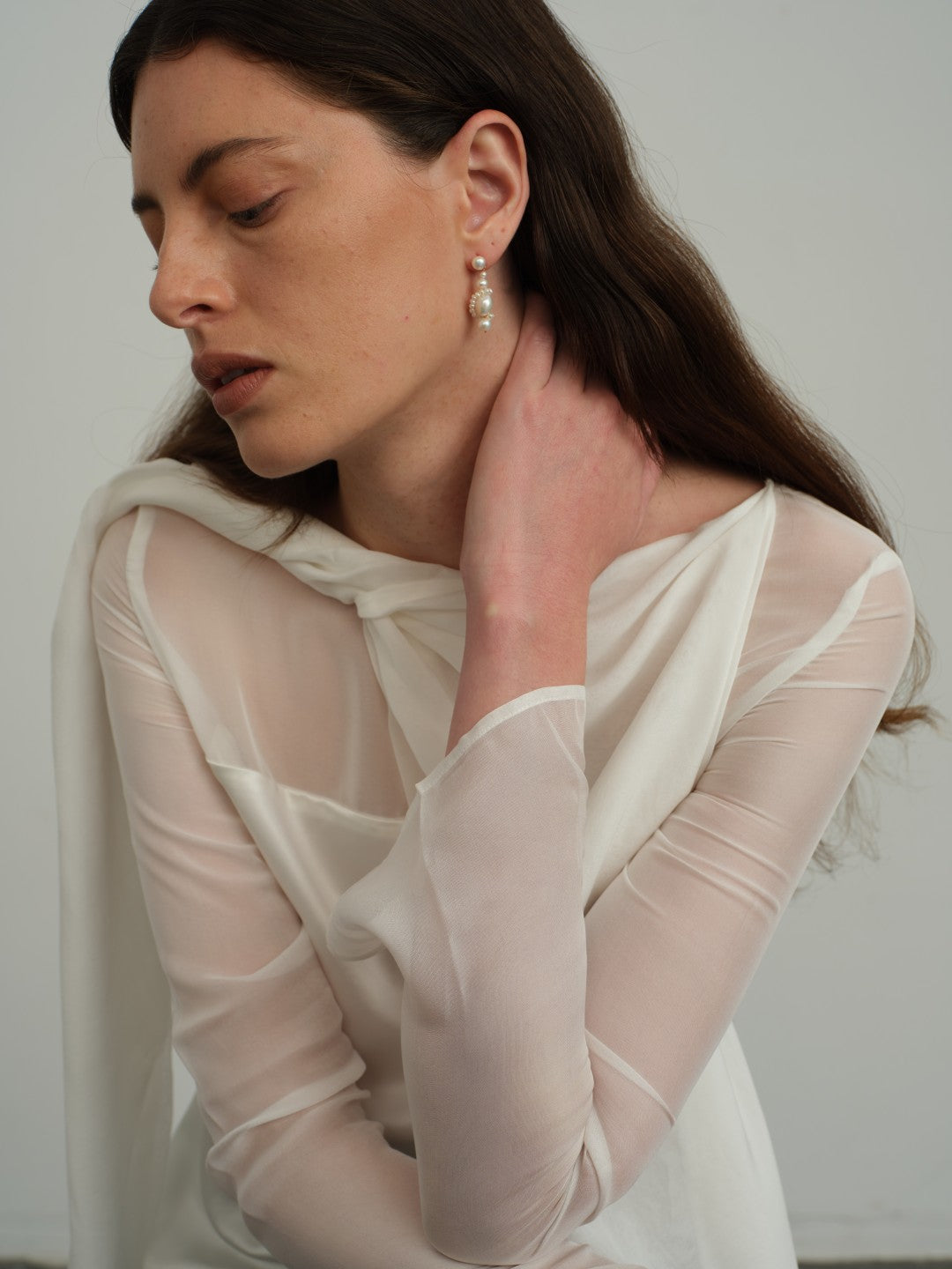 Verona Freshwater Pearl Drop Earrings gembea jewelry