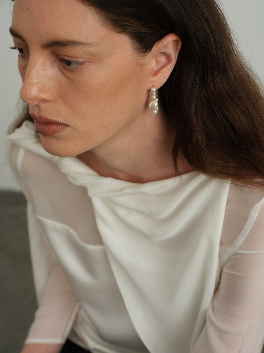 Verona Freshwater Pearl Drop Earrings gembea jewelry