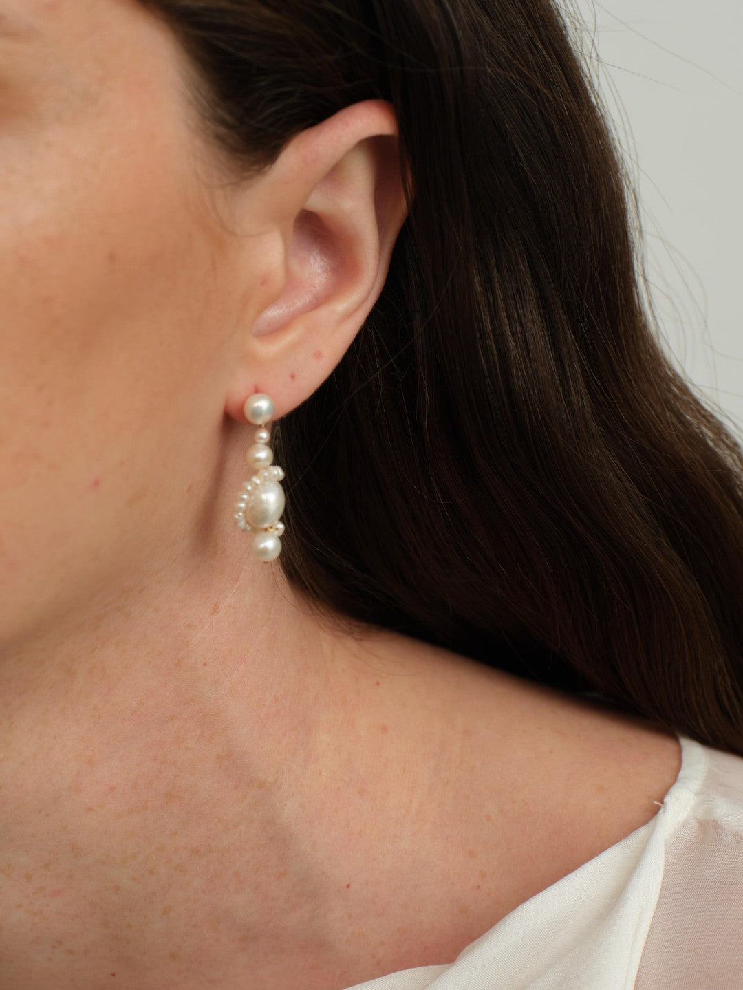 Verona Freshwater Pearl Drop Earrings gembea jewelry