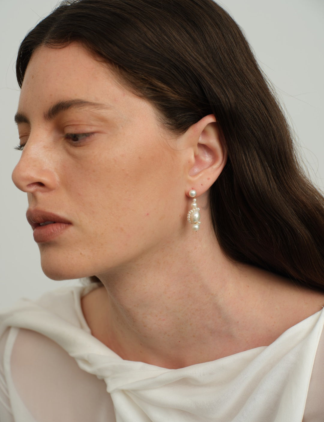 Verona Freshwater Pearl Drop Earrings gembea jewelry