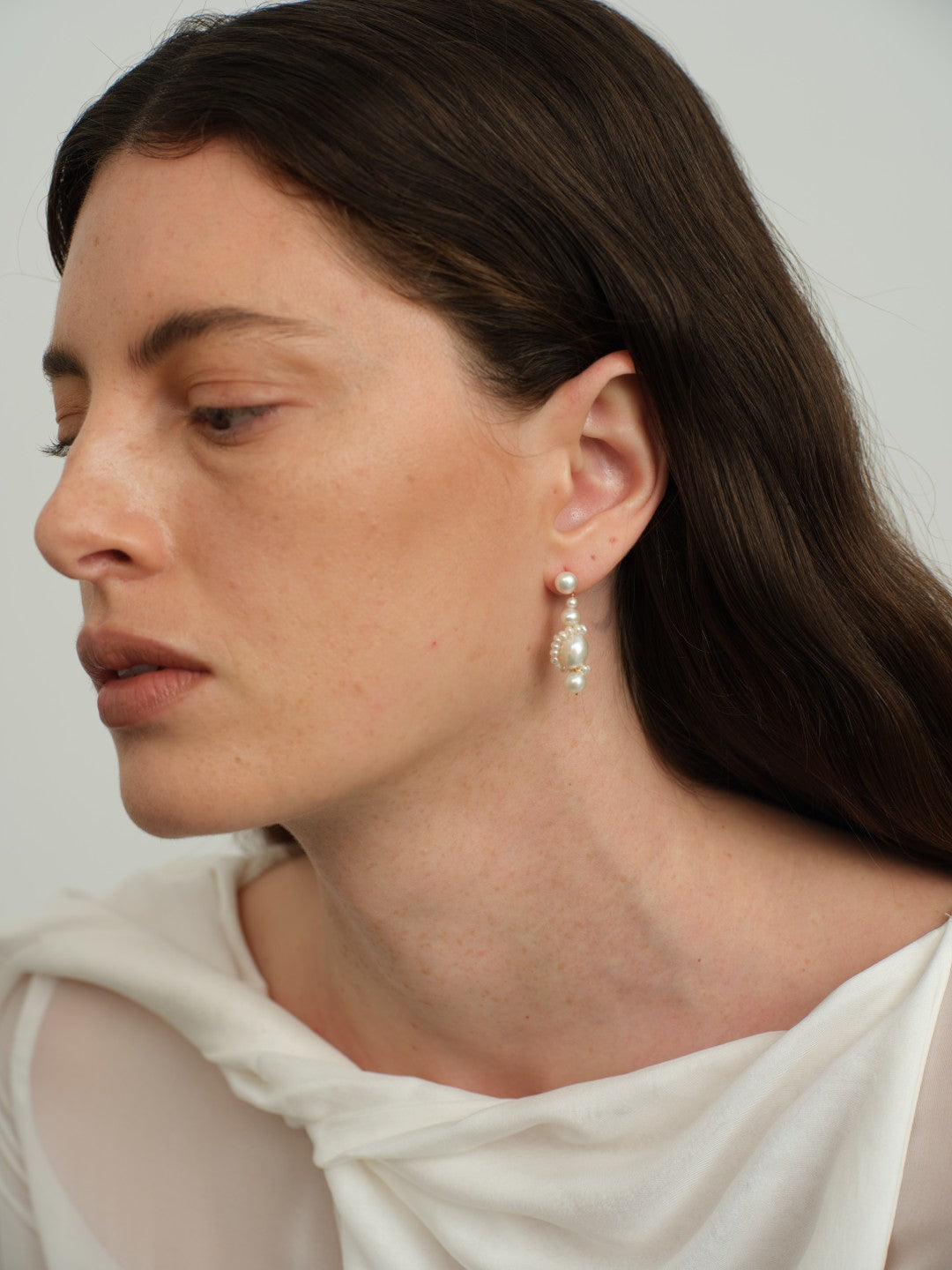 Verona Freshwater Pearl Drop Earrings gembea jewelry