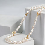Vine-wrapped Design Baroque Pearl Beaded Necklace - Gembea Jewelry