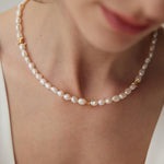 Vine-wrapped Design Baroque Pearl Beaded Necklace - Gembea Jewelry