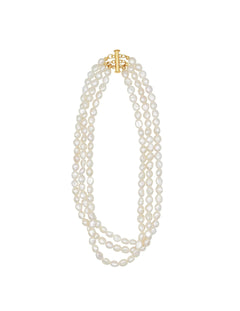 Vintage Baroque Pearl Beaded Multilayer Necklace gembea jewelry