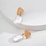 Vintage Baroque Pearl Drop Earrings - Gembea Jewelry