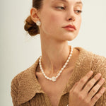 Vintage Baroque Pendant Pearl Beaded Necklace - Gembea Jewelry