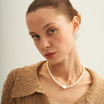 Vintage Baroque Pendant Pearl Beaded Necklace - Gembea Jewelry