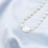 Vintage Baroque Pendant Pearl Beaded Necklace - Gembea Jewelry