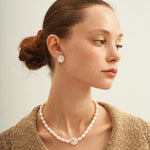Vintage Baroque Pendant Pearl Beaded Necklace - Gembea Jewelry