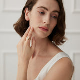 Vintage Court Style Black Dripping Glaze Enamel Ring - Gembea Jewelry