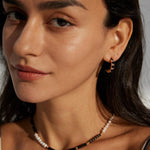 Vintage Drop Glaze Enamel Hoops Earrings - Gembea Jewelry