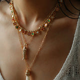 Vintage Fashion Koi Fish Pendant Chain Necklace gembea jewelry
