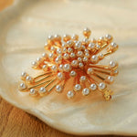 Vintage Fashion Pearl Fireworks Brooches gembea jewelry