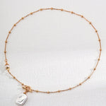 Vintage Gold Pearl Chain Necklaces Gembea - Gembea Jewelry