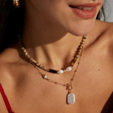 Vintage Gold Pearl Chain Necklaces Gembea - Gembea Jewelry
