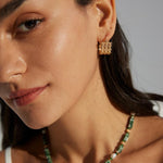 Vintage Sterling Silver Hoop Earrings - Gembea Jewelry