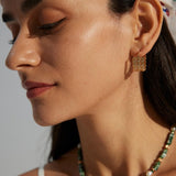 Vintage Sterling Silver Hoop Earrings - Gembea Jewelry