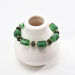 Vintage Green Resin Stone Bracelet - Gembea Jewelry