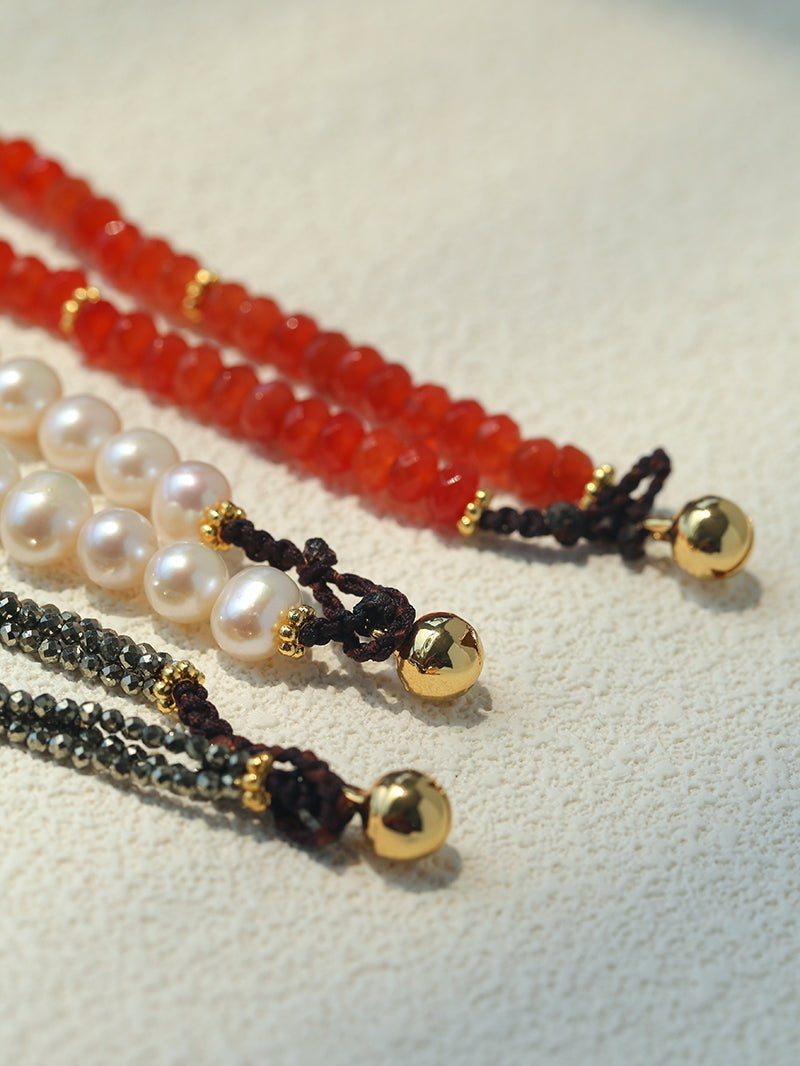 Vintage Heart Pendant Freshwater Pearl Beaded Necklace gembea jewelry