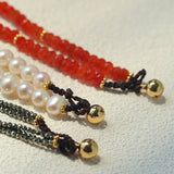 Vintage Heart Pendant Freshwater Pearl Beaded Necklace gembea jewelry