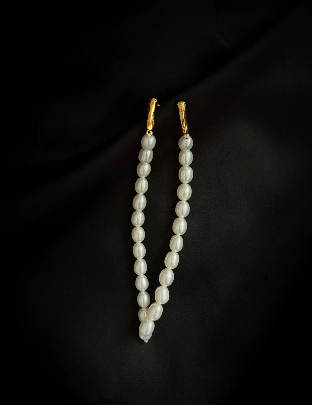 Vintage Long Pearl Beaded Drop Earrings GEMBEA JEWELRY