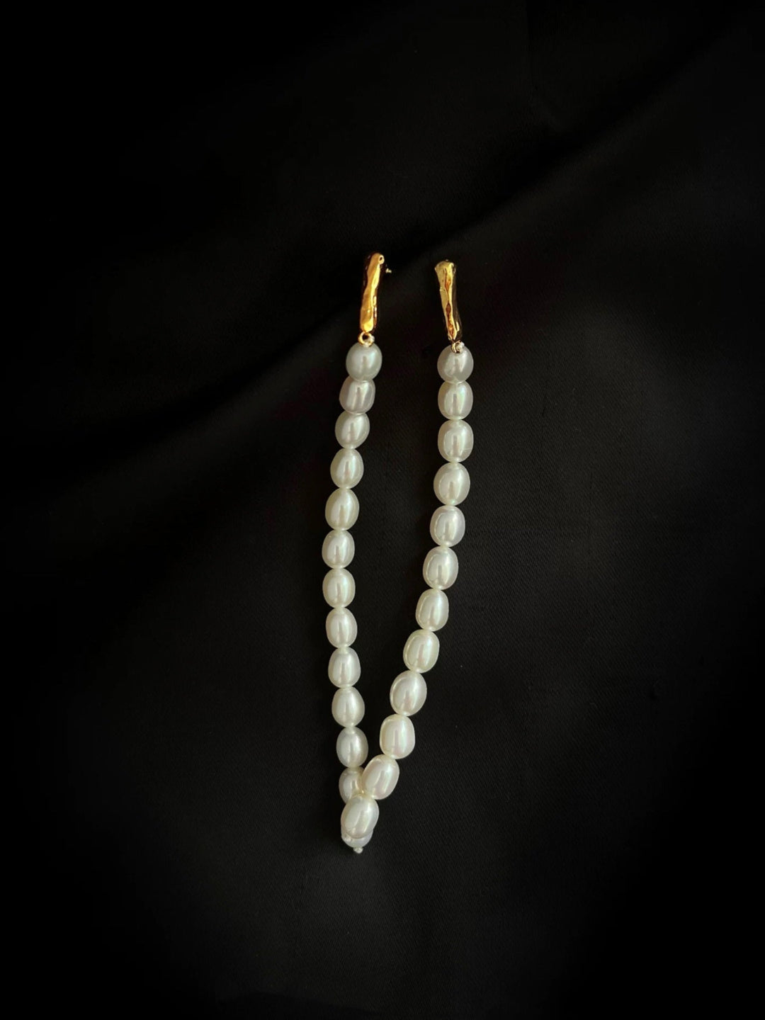 Vintage Long Pearl Beaded Drop Earrings GEMBEA JEWELRY