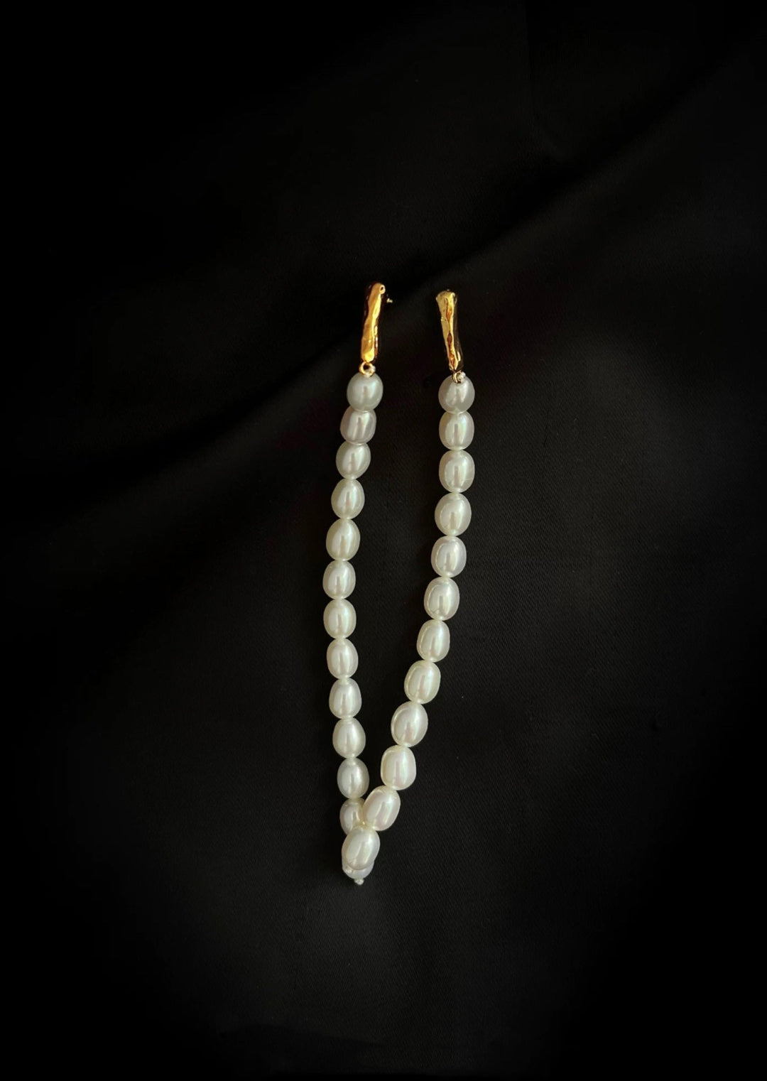 Vintage Long Pearl Beaded Drop Earrings GEMBEA JEWELRY