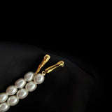 Vintage Long Pearl Beaded Drop Earrings GEMBEA JEWELRY