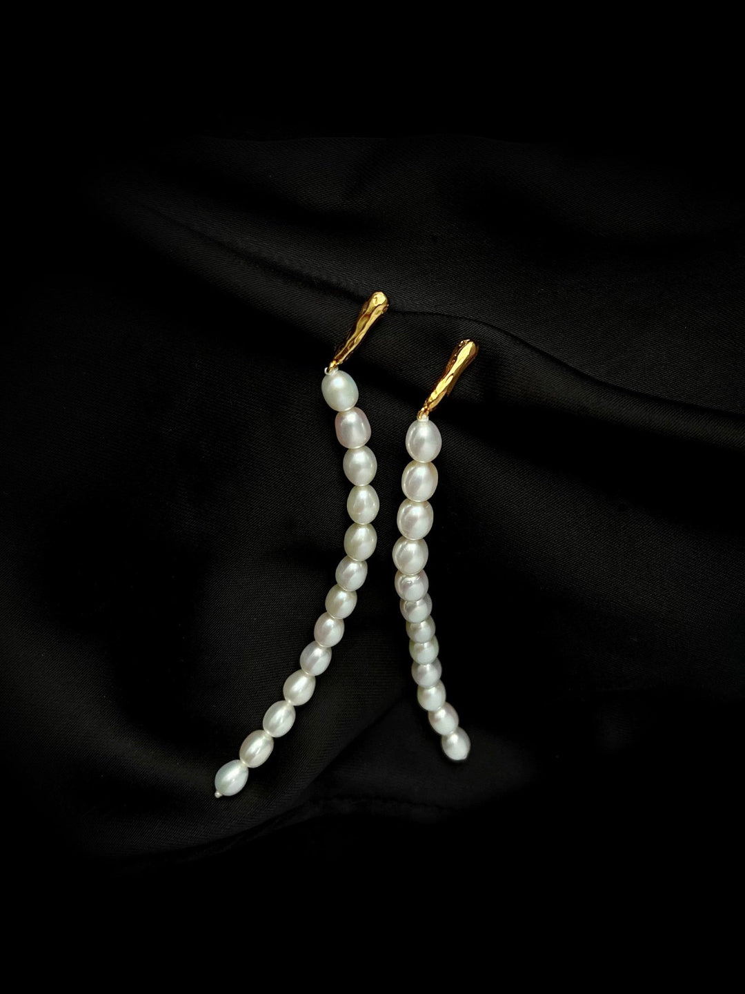 Vintage Long Pearl Beaded Drop Earrings GEMBEA JEWELRY