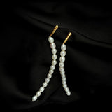 Vintage Long Pearl Beaded Drop Earrings GEMBEA JEWELRY