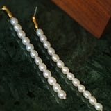 Vintage Long Pearl Beaded Drop Earrings GEMBEA JEWELRY