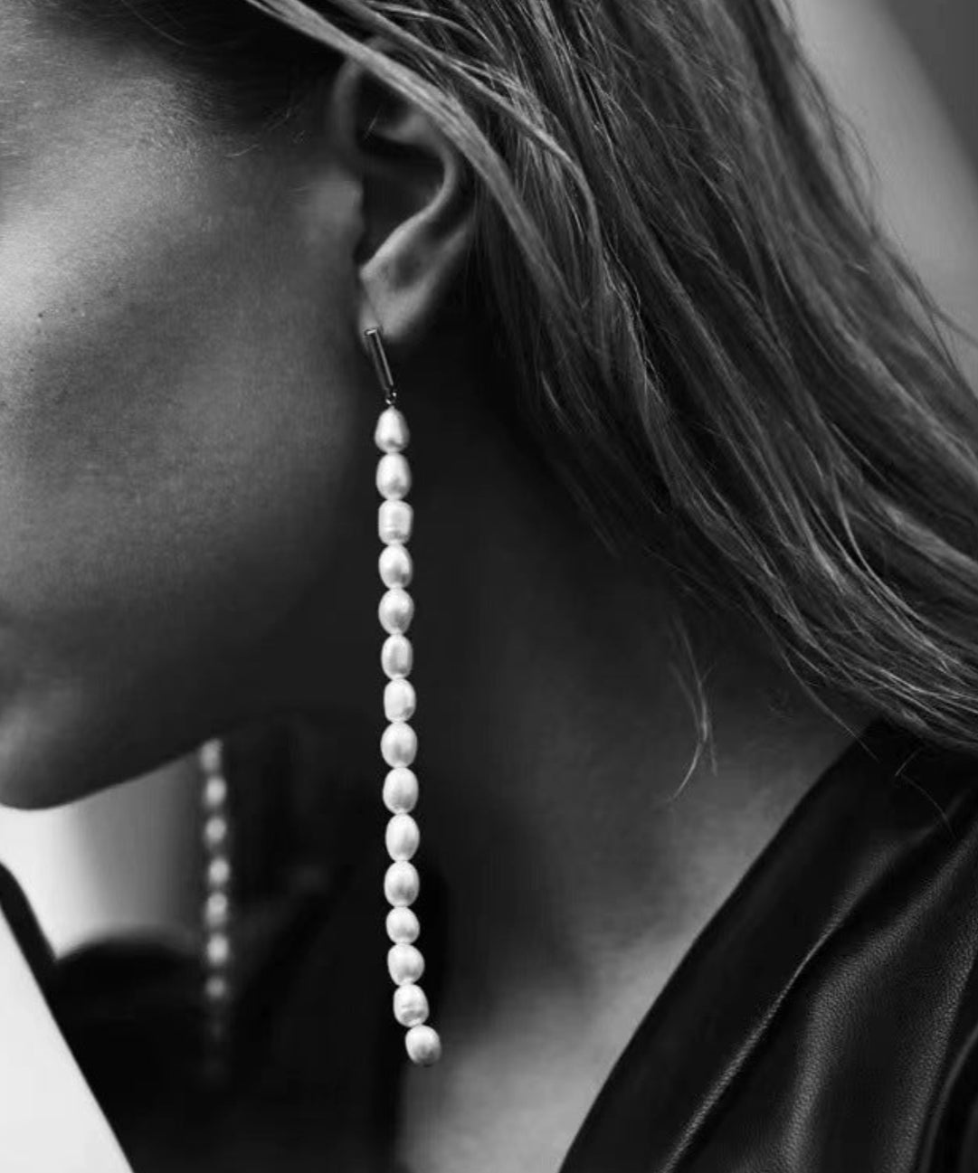 Vintage Long Pearl Beaded Drop Earrings GEMBEA JEWELRY