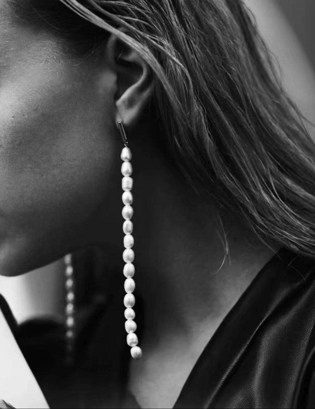 Vintage Long Pearl Beaded Drop Earrings GEMBEA JEWELRY